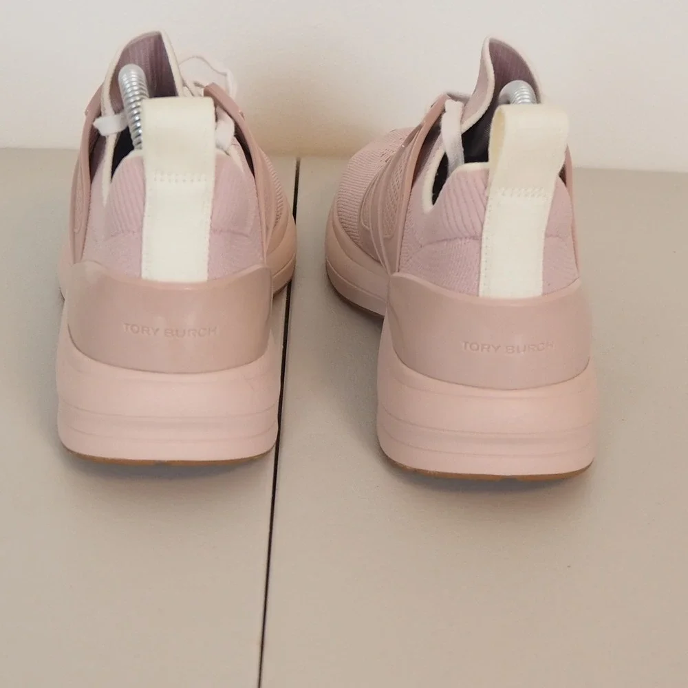 NWOB Tory Burch T Sock Knit Runner Designer‎ Sneakers Pink 136629 Women's 9.5M